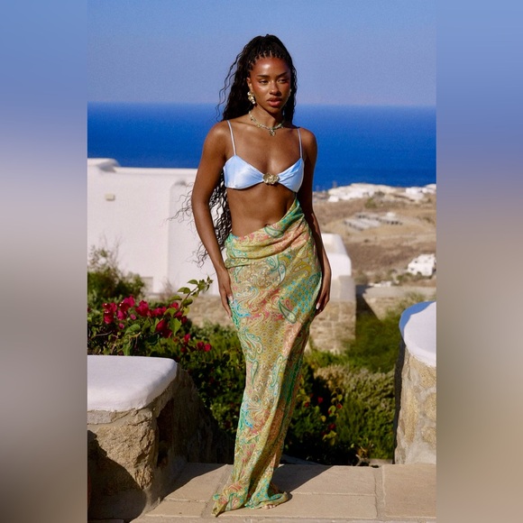 Bydee Athens Dress in Zephyrus, xs maxi extra small like new! - Picture 5 of 17